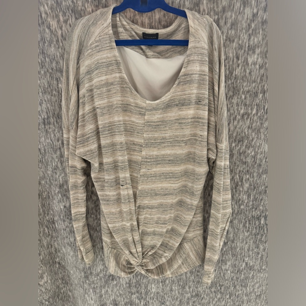 Buckle Black Long Sleeve Top size small